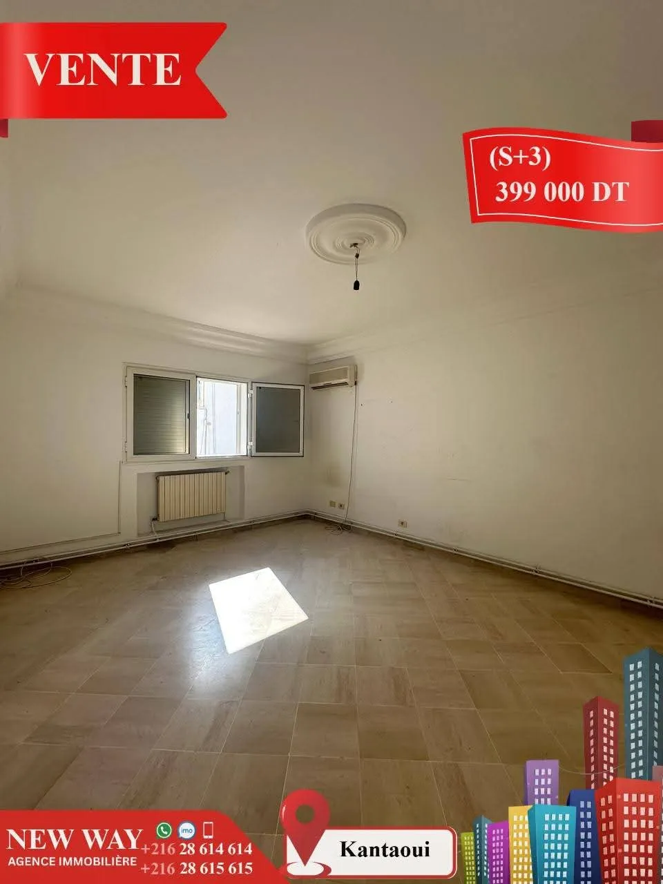 (S+3) à kantaoui avec place de parking