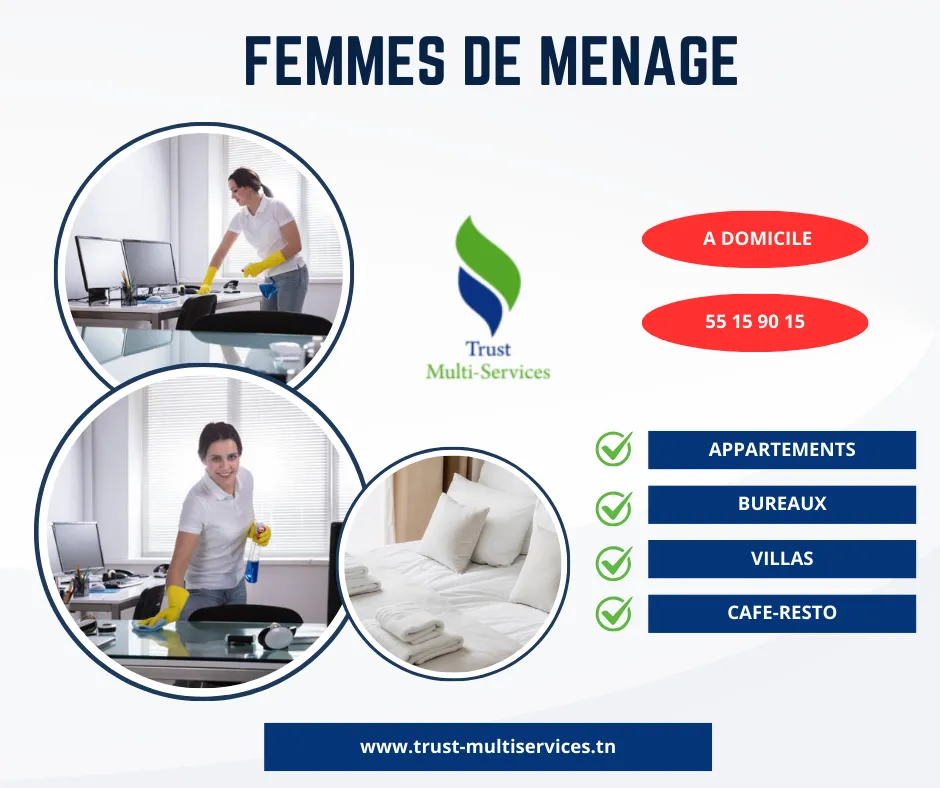 femme de menage par jour a bardo