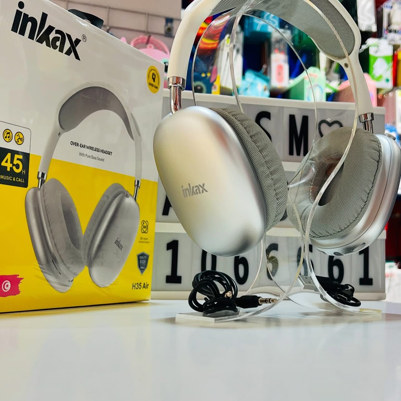 Casque Bluetooth Sans Fil Inkax H35 Air 45H D'autonomie Prix  Tunis