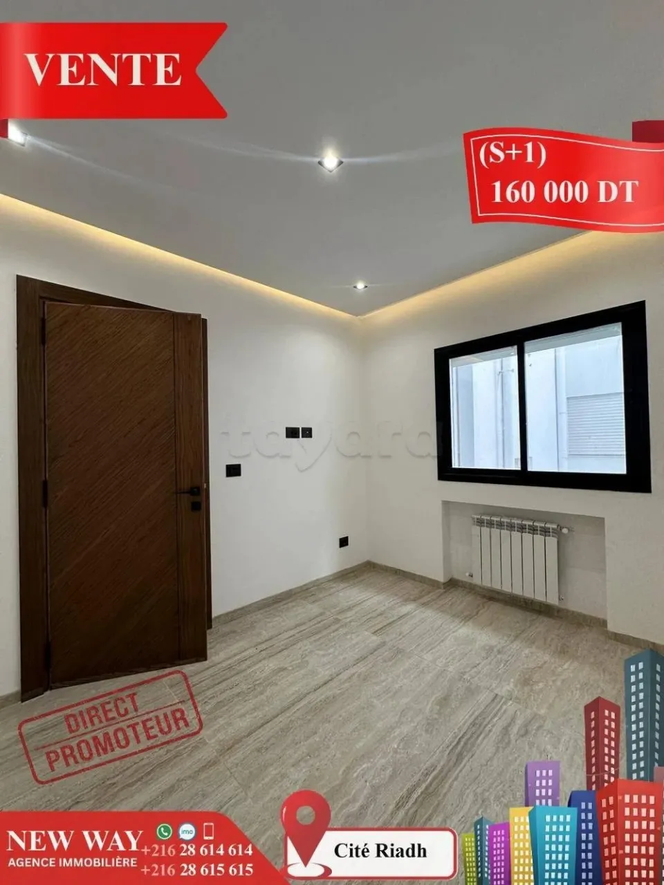(S+1) Directe Promoteur à Cité Riadh Sousse