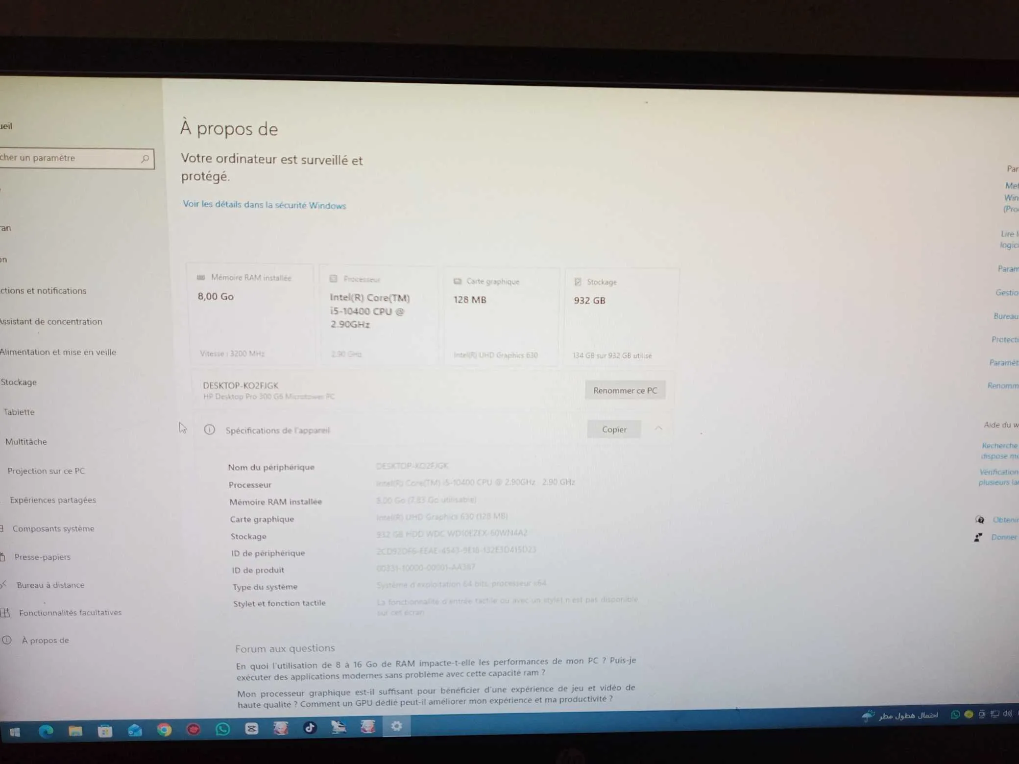 Ordinateur beraux HP i5 comme novaut 28205008