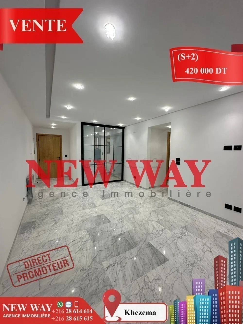 (S+2) Direct Promoteur à khezema