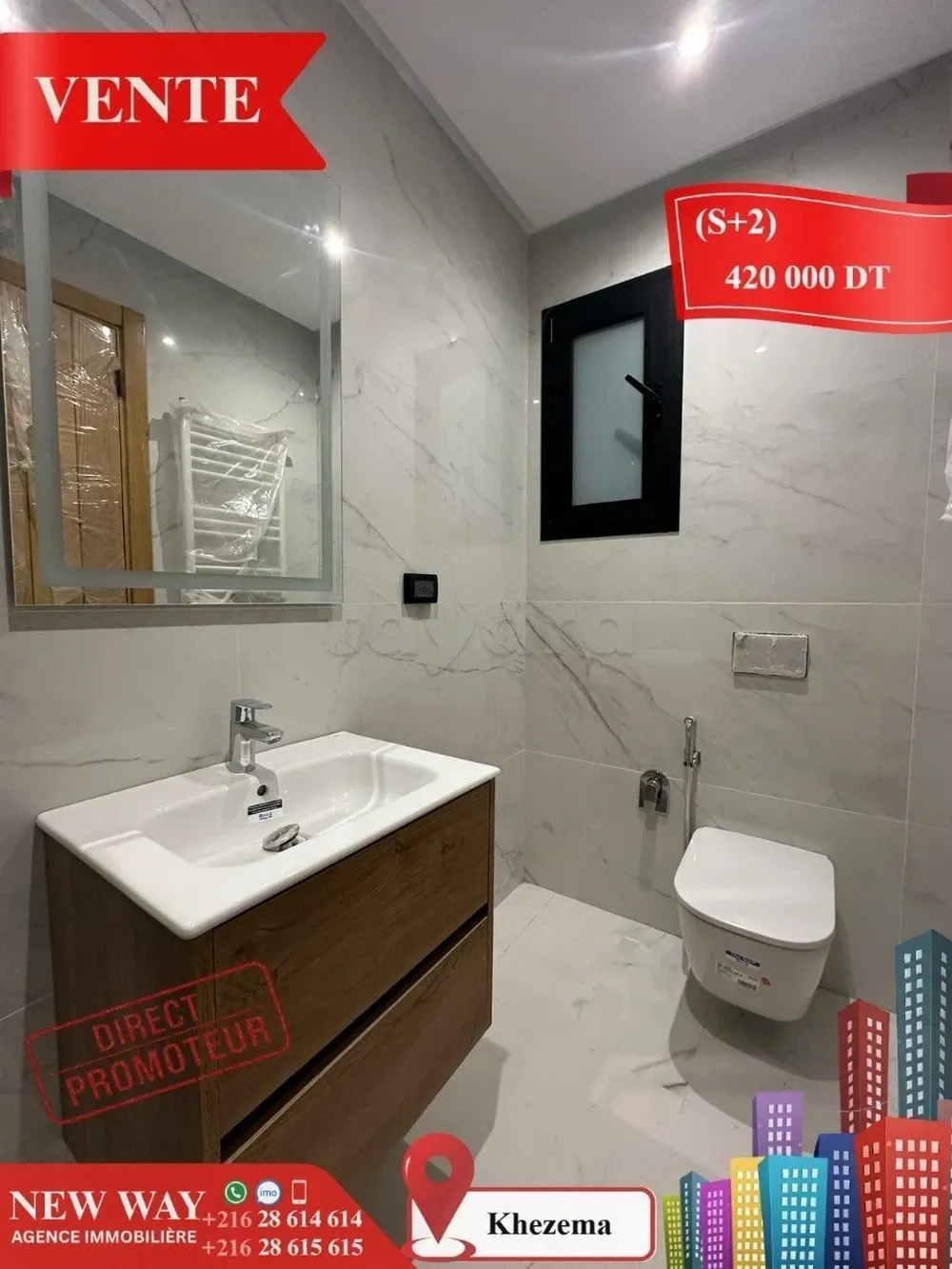 (S+2) Direct Promoteur à khezema