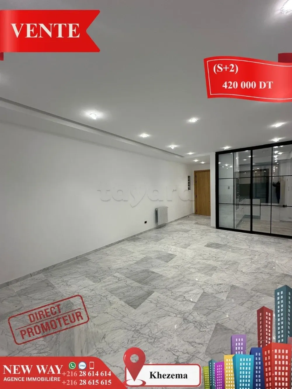 (S+2) Direct Promoteur à khezema