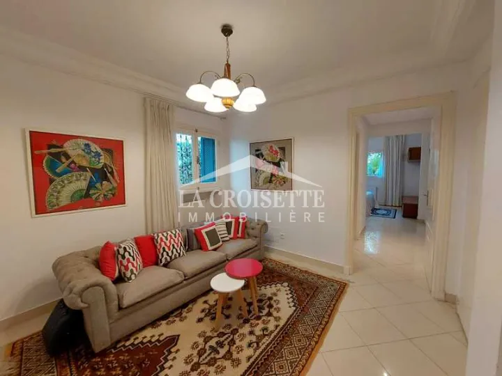 Appartement meublé S+3 avec jardin à Gammarth ZAL3898