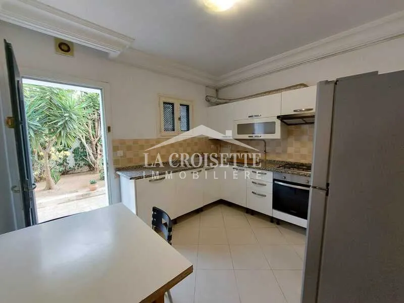 Appartement meublé S+3 avec jardin à Gammarth ZAL3898