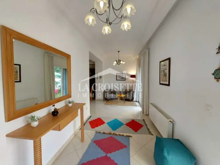 Appartement meublé S+3 avec jardin à Gammarth ZAL3898