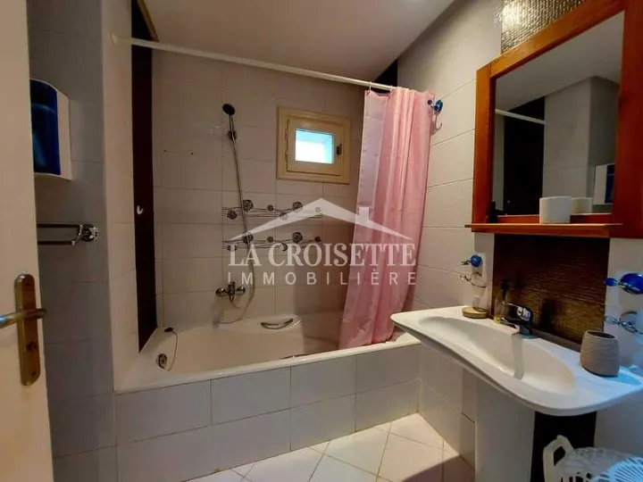 Appartement meublé S+3 avec jardin à Gammarth ZAL3898