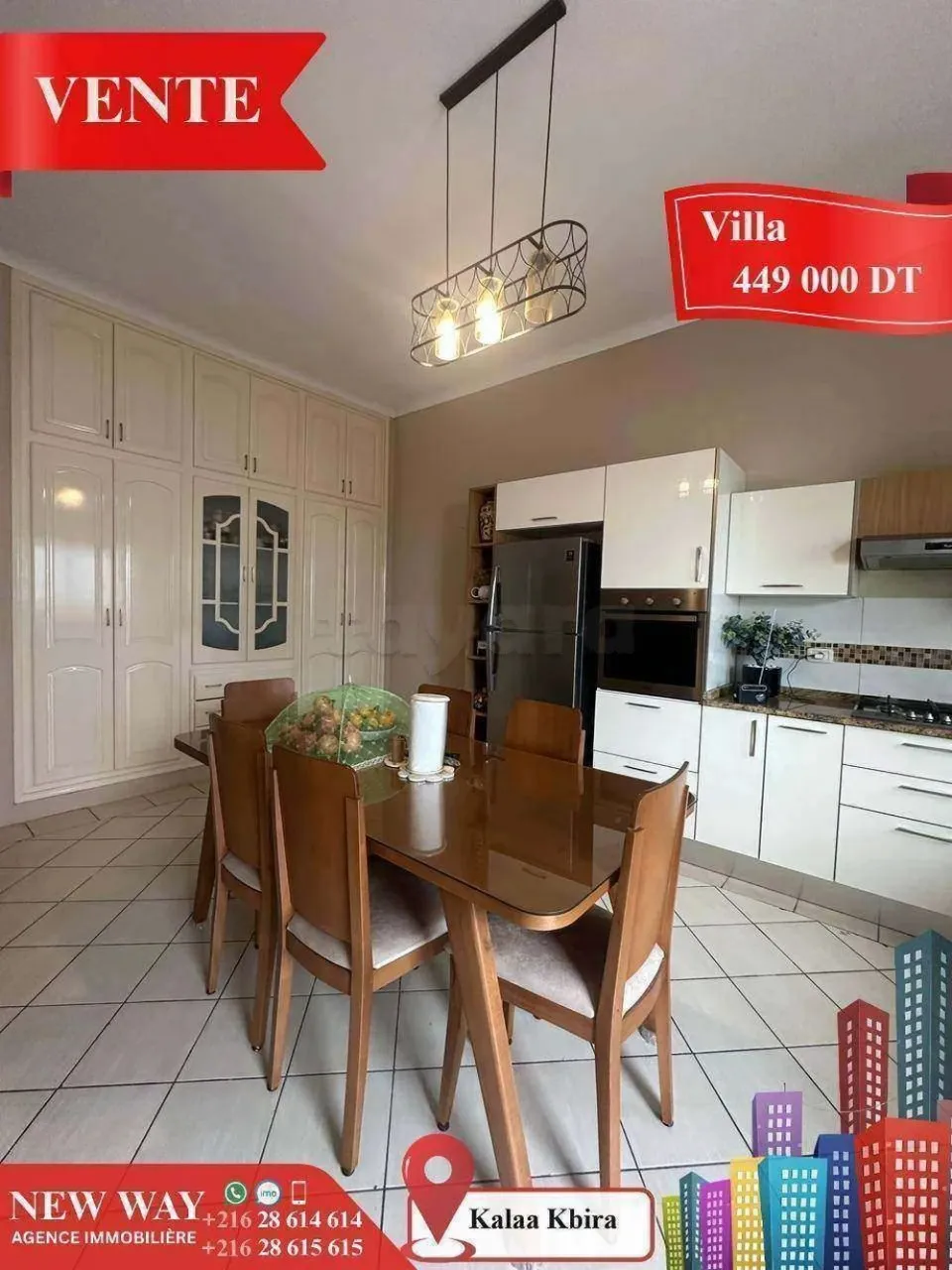 Villa à Kalàa Kbira , dans un quartier résidentiel