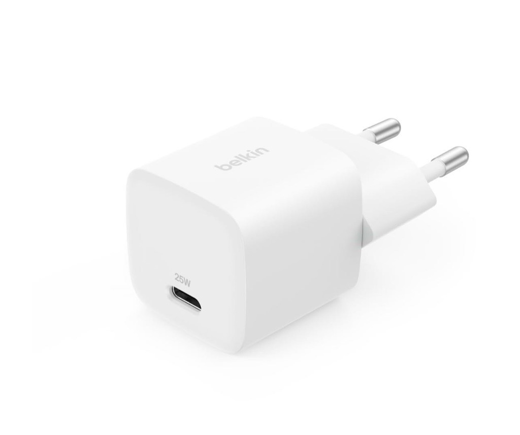 Belkin Chargeur Secteur USB-C 25W BOOST Charge Certifié Blanc 