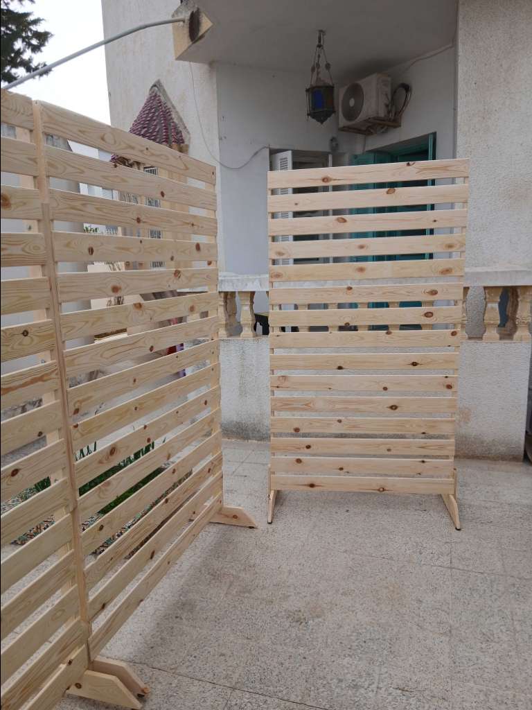 Paravent, séparation et habillage en bois 
