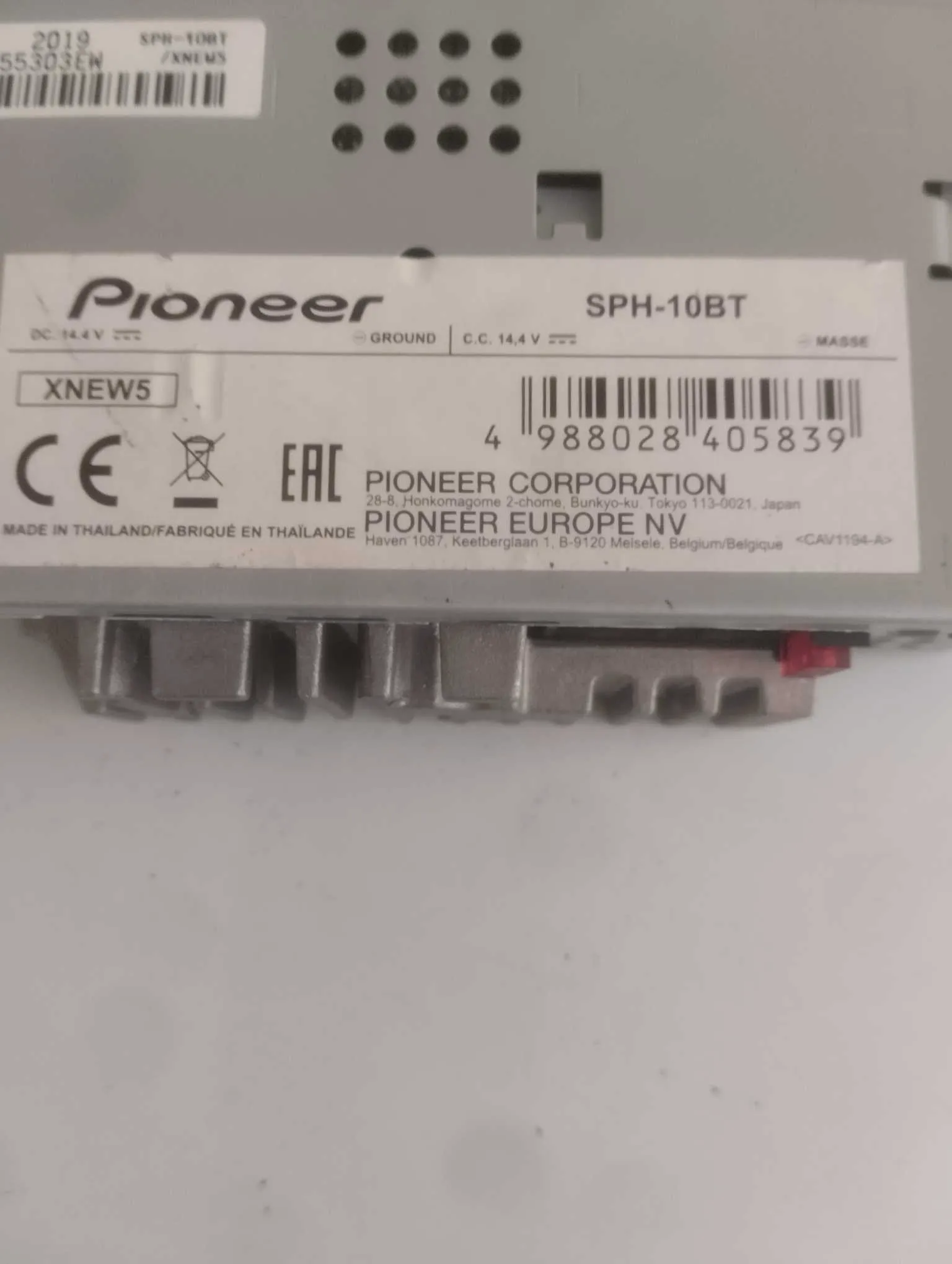 Poste Pioneer bluetooth streaming