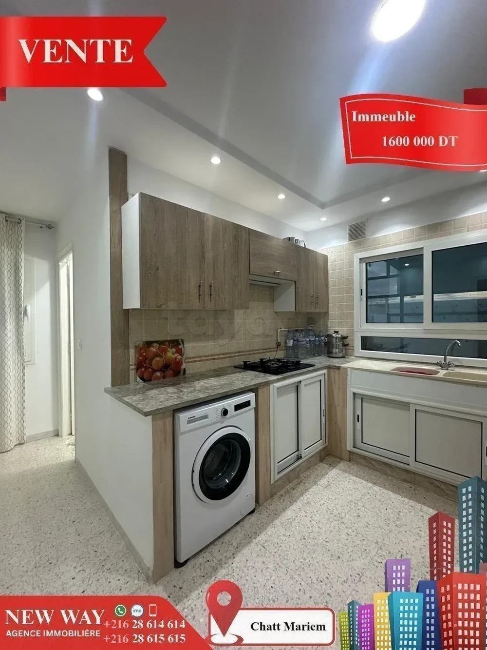 Résidence de 7 Appartements à Chatt Mariem prés de la Mer