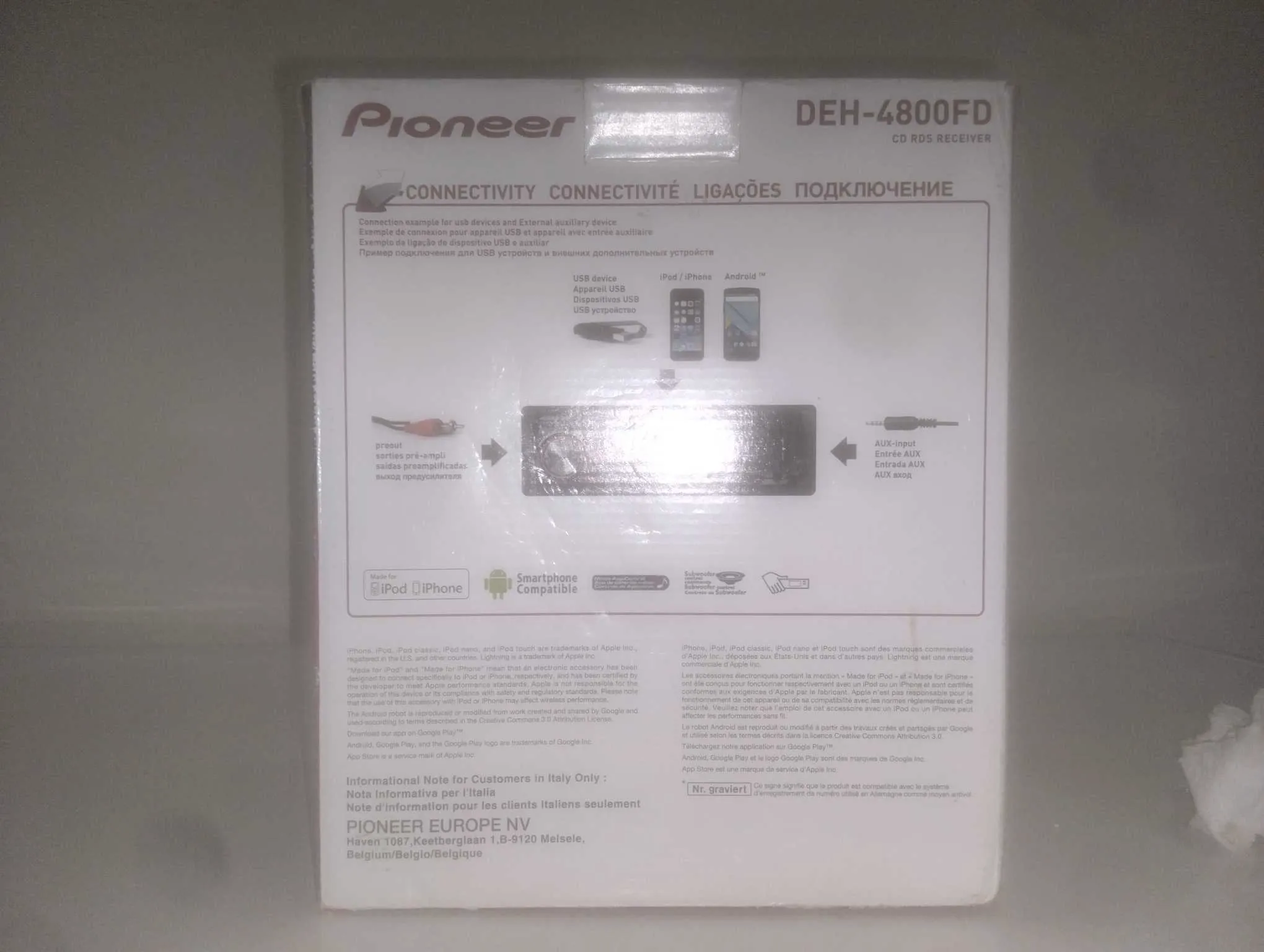 Pioneer high power 100w*4 USB aux MP3 radio RDS numérique neuf 🇲🇩