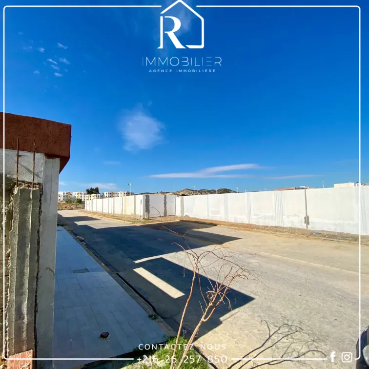 Vente #Terrain clôturé zone Résidentiel Hammamet_AFH Mrezga