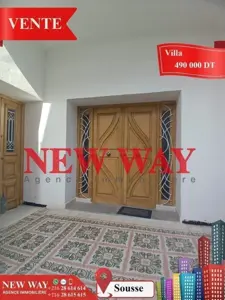 Villa de Plain Pied à Sousse, Proche de toutes Commodités