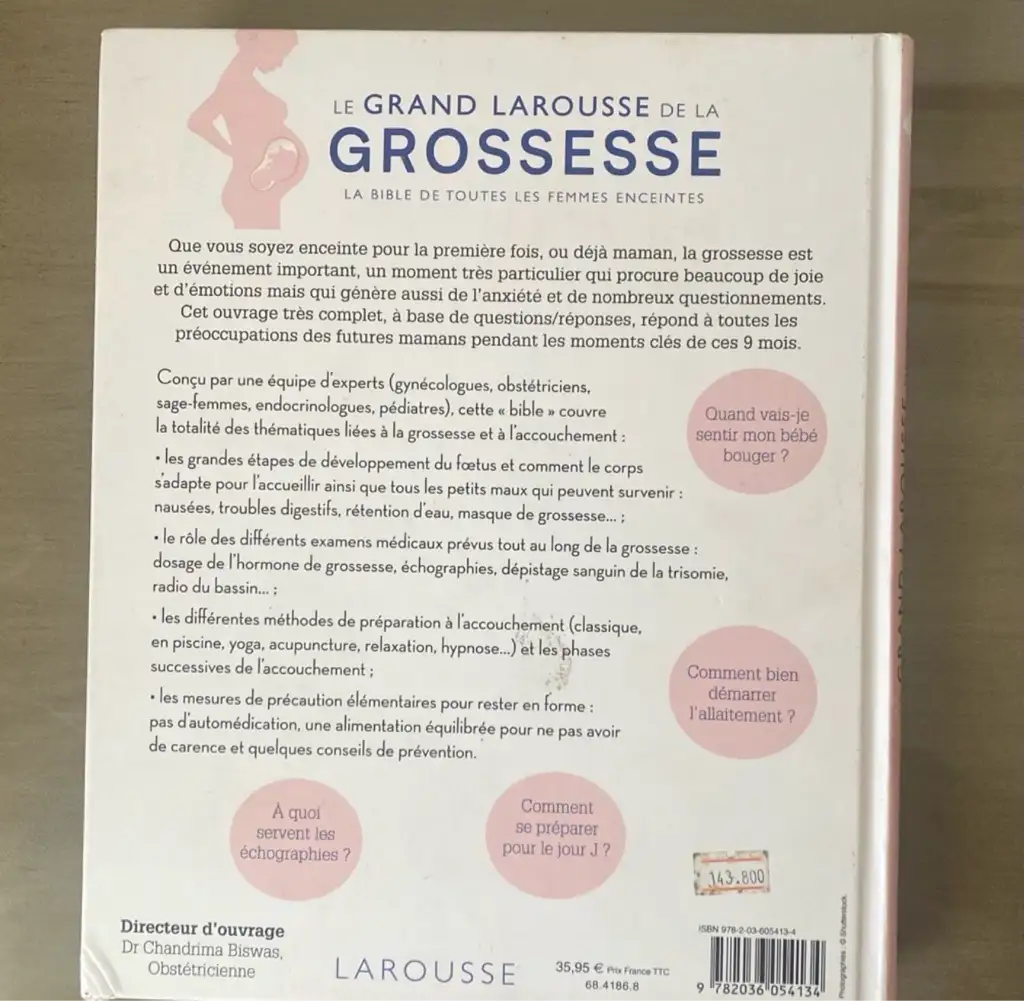 Livre: Le Grand Larousse de La Grossesse