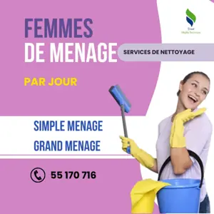 UNE FEMME DE MENAGE PAR JOUR A EZZOUHOUR 