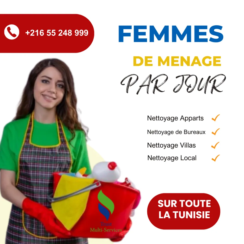 femme de ménage par jour a tunis