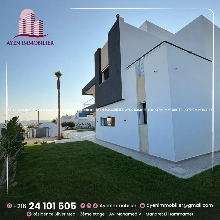 A vendre une villa s+4 à Hammamet