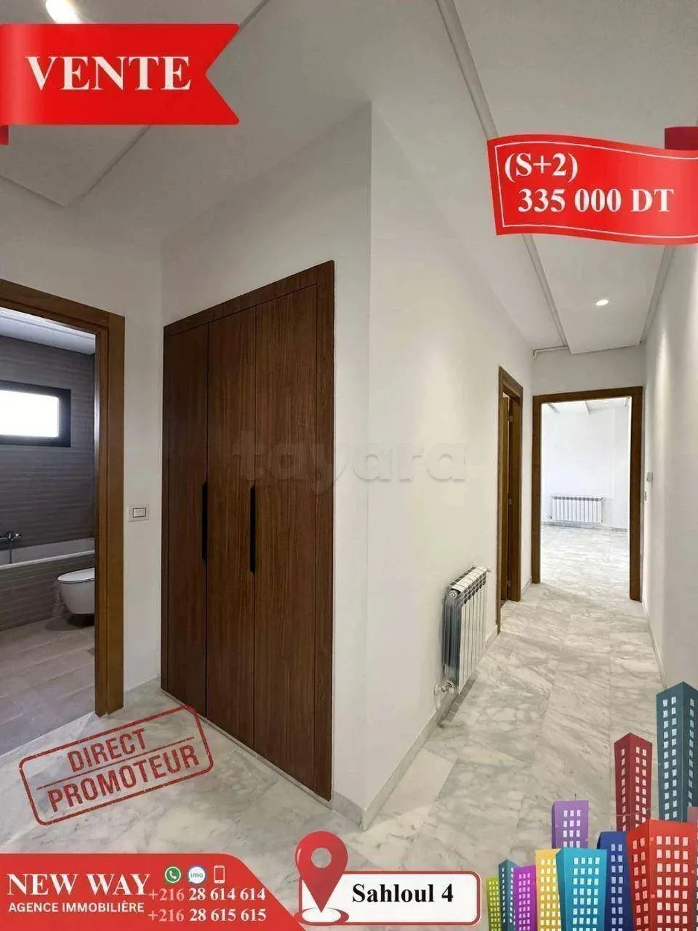 (S+2) Directe Promoteur à Sahloul 4