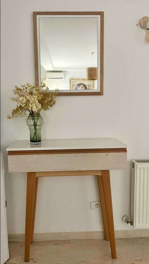 Meuble d'entrée avec miroir