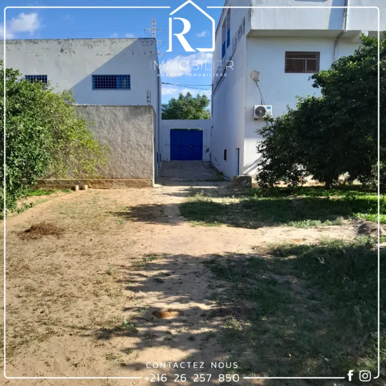 للبيع قطعة أرض في الحمامات  2éme position sur la route goudronnée تبعد فقط 3دق على البحر 