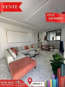 Appartement (s+3) à Sahloul 4 avec place de parking .