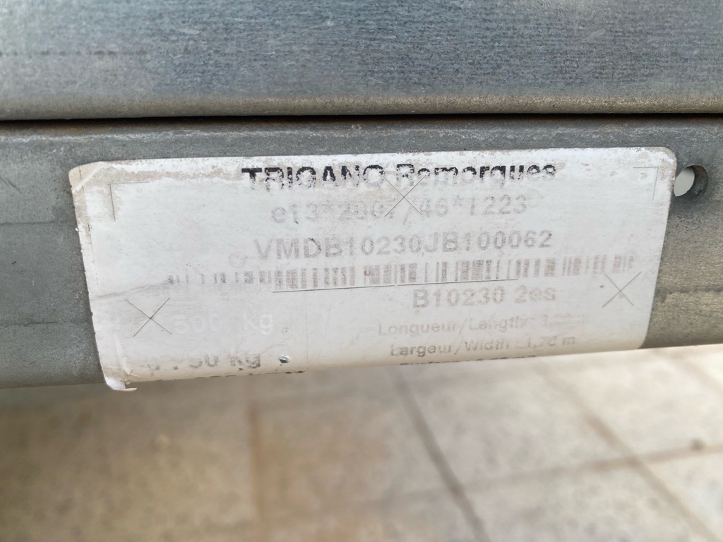 Remorque double essieux 