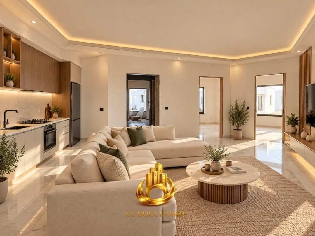 A Vendre Appartement S+2 avec Vue sur Mer dans une Résidence à Sidi Mahersi, Nabeul