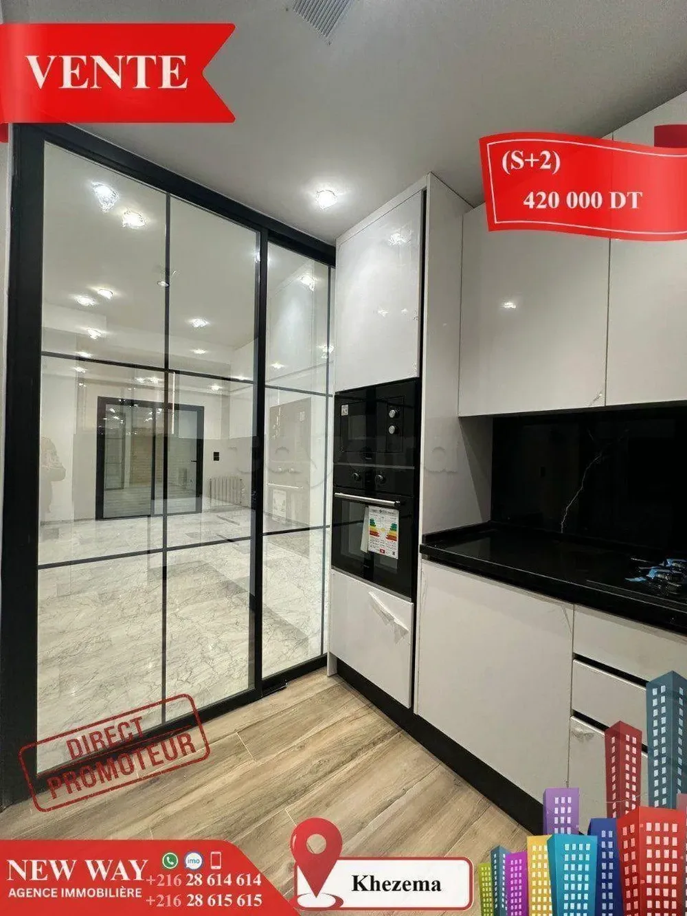 (S+2) Direct Promoteur à khezema