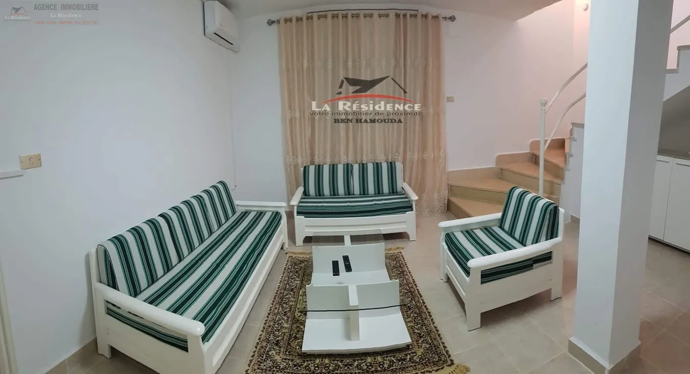 A louer un studio Meublé S+1 pour une longue durée à la corniche Route panoramique, Bizerte .