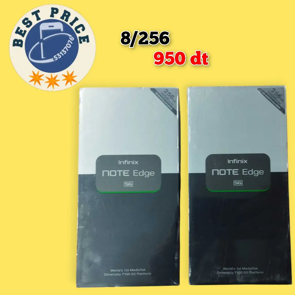Infinix Note 60 Edge 5G (8+8/256) Cacheté paquet fermé #Validé✔️