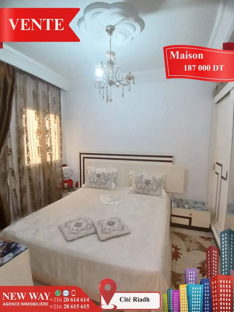 Maison à Cité Riadh , Proche de toutes Commodités