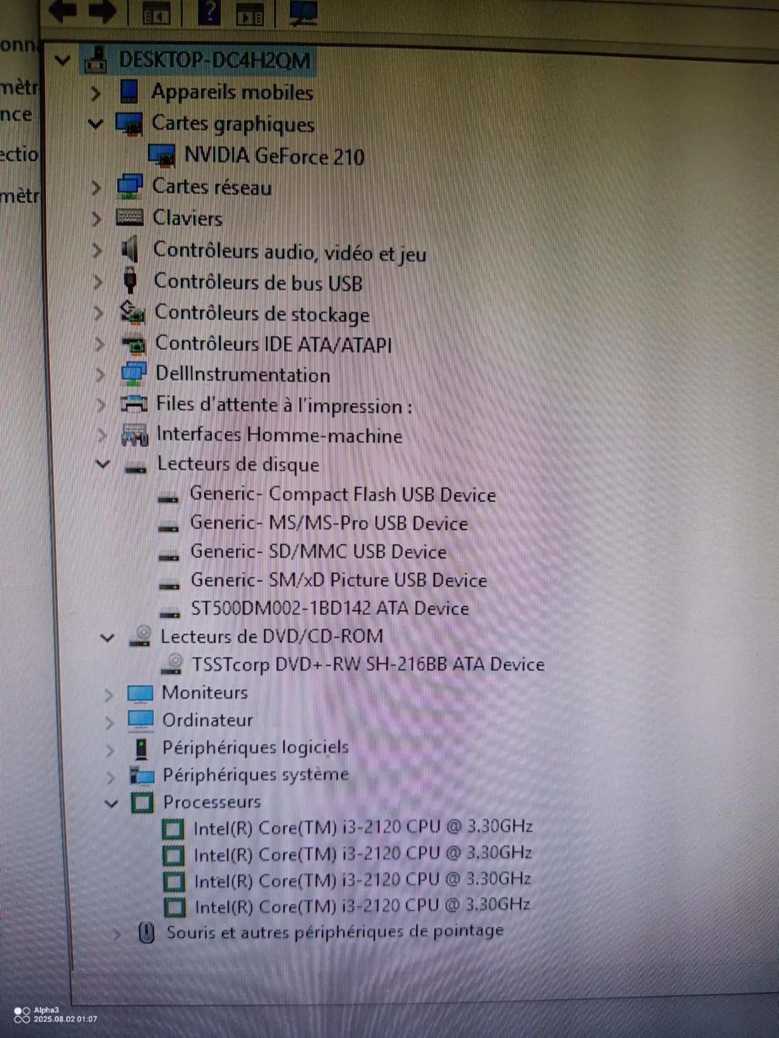 Pc de bureau DELL i3