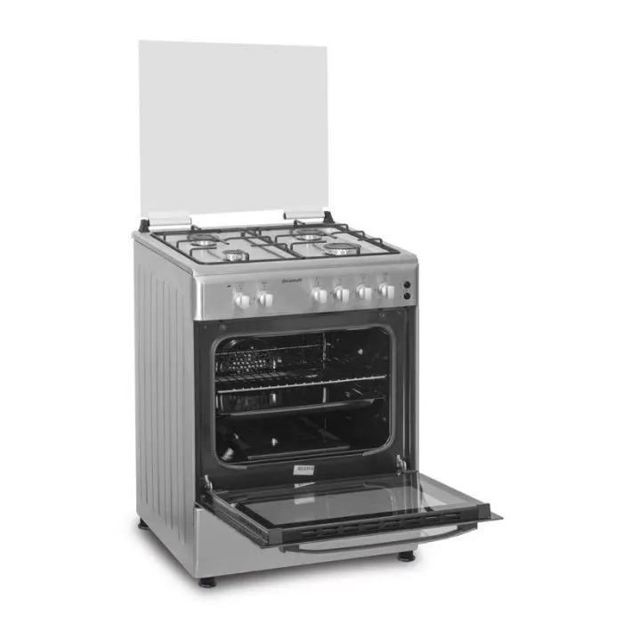 CUISINIÈRE À GAZ BRANDT 60X60CM EN INOX DANS L'EMBALLAGE