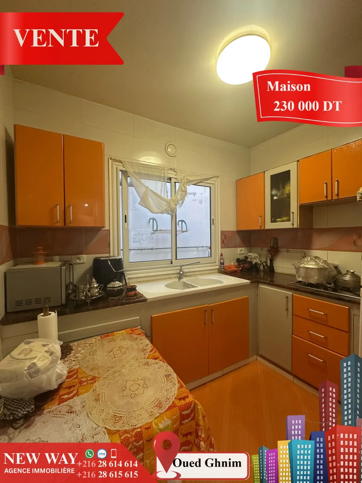 Maison à Jawhara (Oued Ghnim) Proche de toutes Commodités