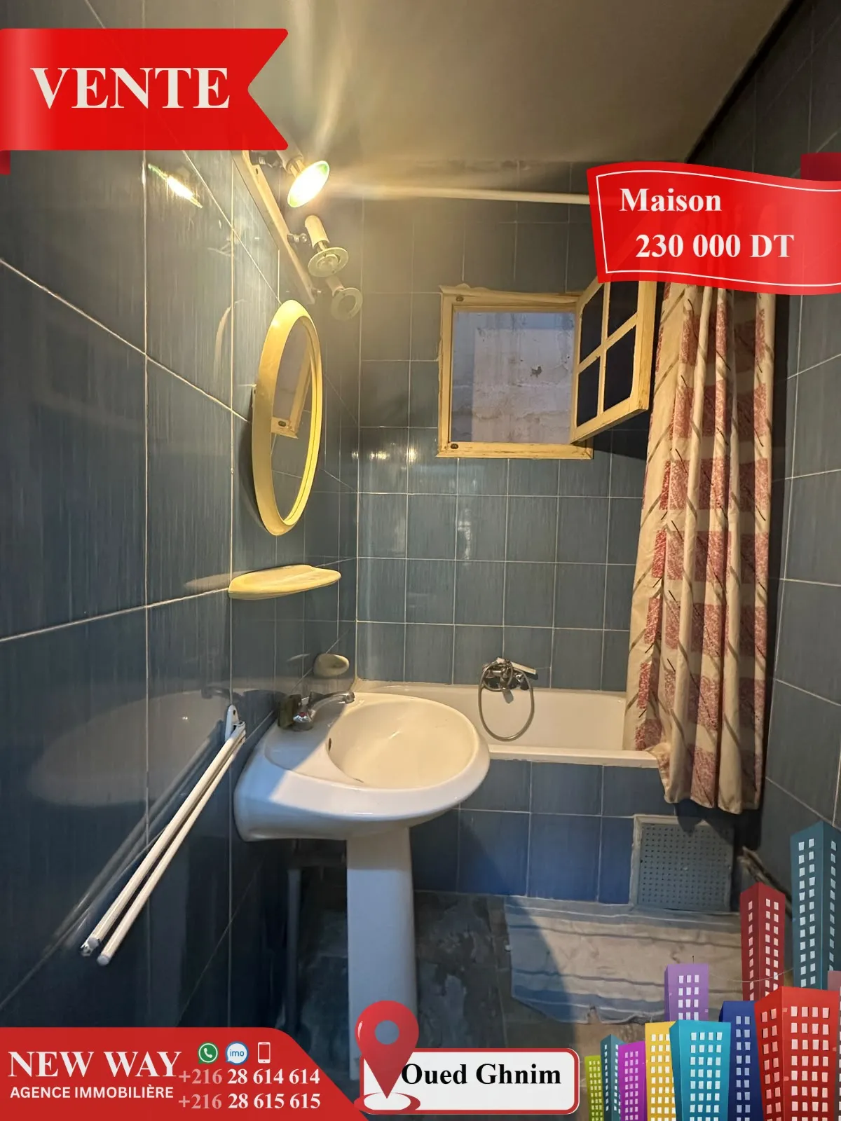 Maison à Jawhara (Oued Ghnim) Proche de toutes Commodités
