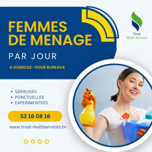 FEMME DE MENAGE PAR JOUR A SIDI EL BECHIR
