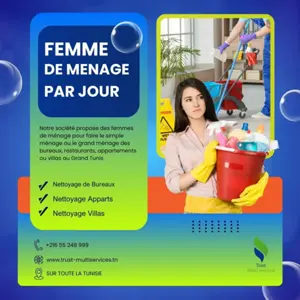 femme de ménage par jour en tunis 