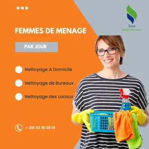 FEMME DE MENAGE PAR JOUR A CITE OLYMPIQUE
