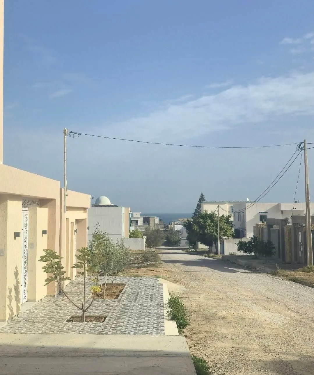 Terrain 248m2 et 300 m2 avec vue mer à chatt mariem