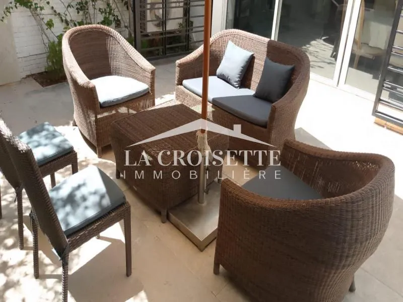 Duplex s3 meublé avec jardin à Gammarth MDL0005