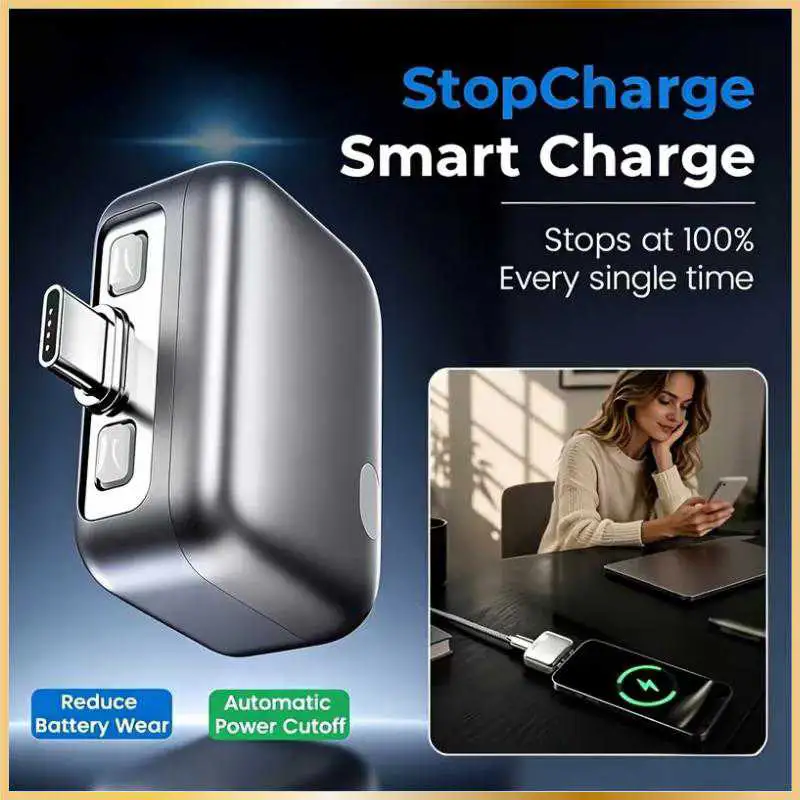 Adaptateur USB-C Charge Rapide intelligent avec Coupure Automatique