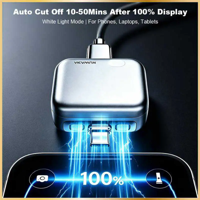 Adaptateur USB-C Charge Rapide intelligent avec Coupure Automatique