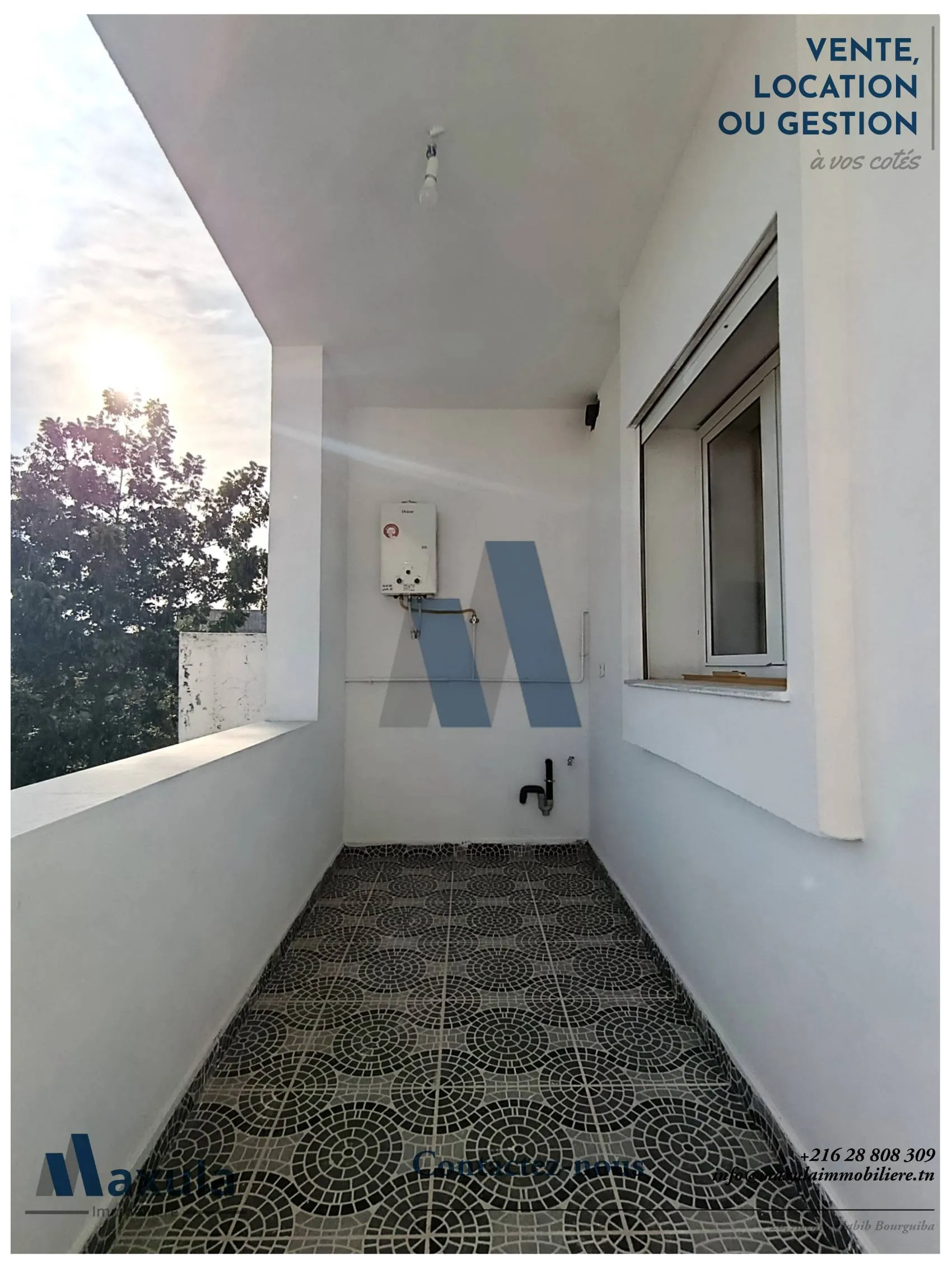 À LOUER ÉTAGE DE VILLA S+4 JAMAIS HABITÉ À RADES MED ALI