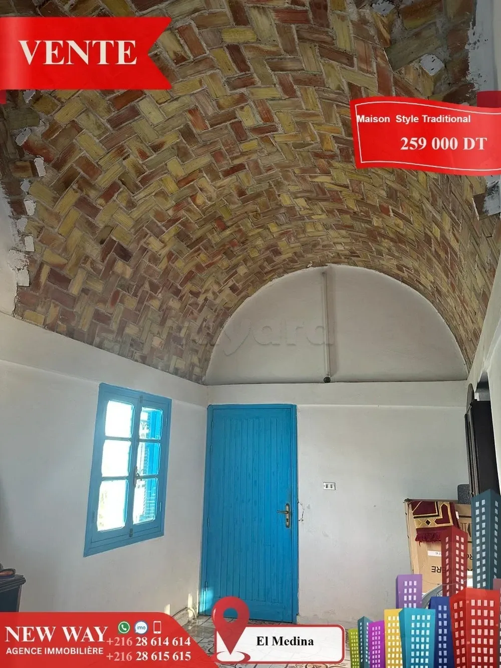 Maison style traditionnel à El Médina Sousse