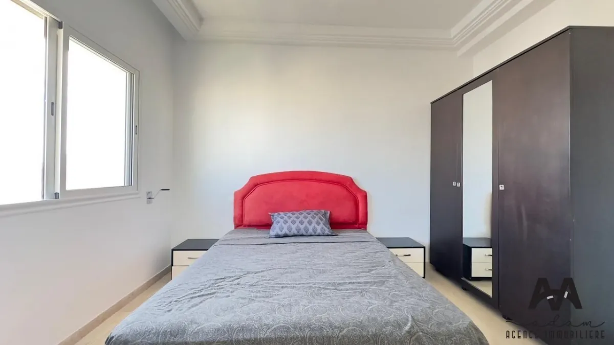 Appartement S+2 Meublé – AFH2 Résidence Sécurisée, Vue Mer 