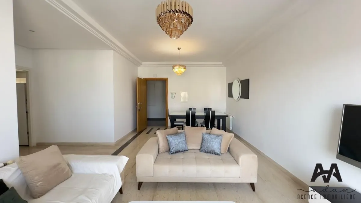 Appartement S+2 Meublé – AFH2 Résidence Sécurisée, Vue Mer 