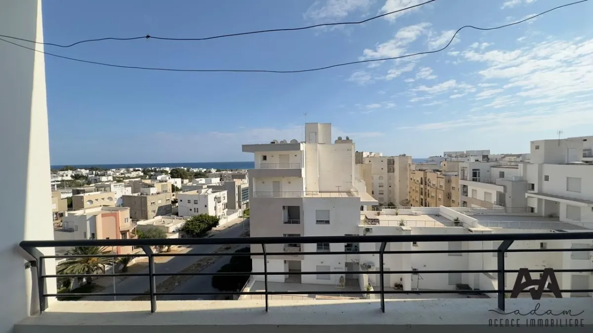 Appartement S+2 Meublé – AFH2 Résidence Sécurisée, Vue Mer 